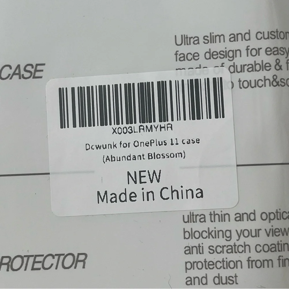 Case Compatible OnePlus 11 Flower Shockproof Clear Floral (Abundant Blossom)